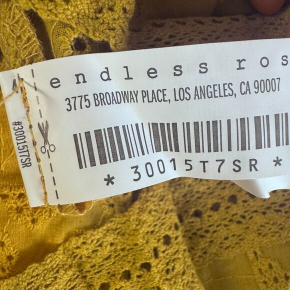 NWT Revolve × Endless Rose Eyelet Lace Off-Shoulder Blouse Size XS - Picture 10 of 12